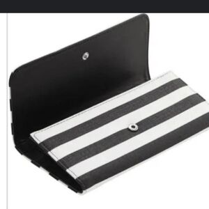 Kut from the Kloth trifold clutch striped wallet